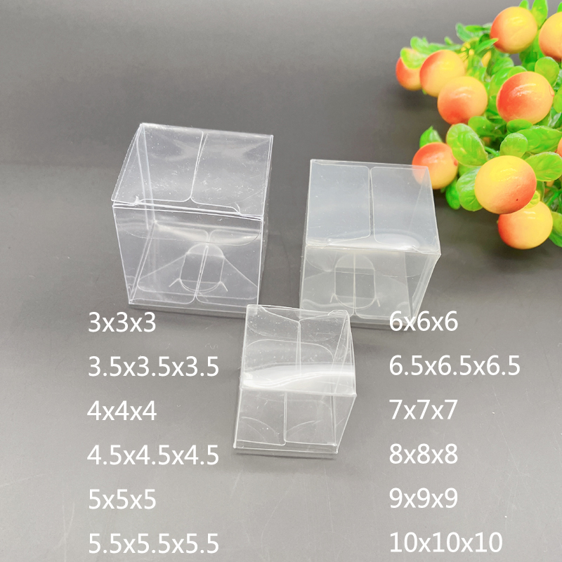 Event Party Box - 100 sztuk 3-10cm kwadratowe plastikowe pudełko