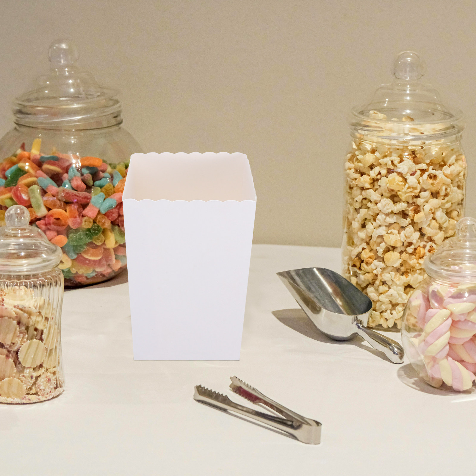 Event Party Box - 50 szt. jednorazowych pudełek na popcorn
