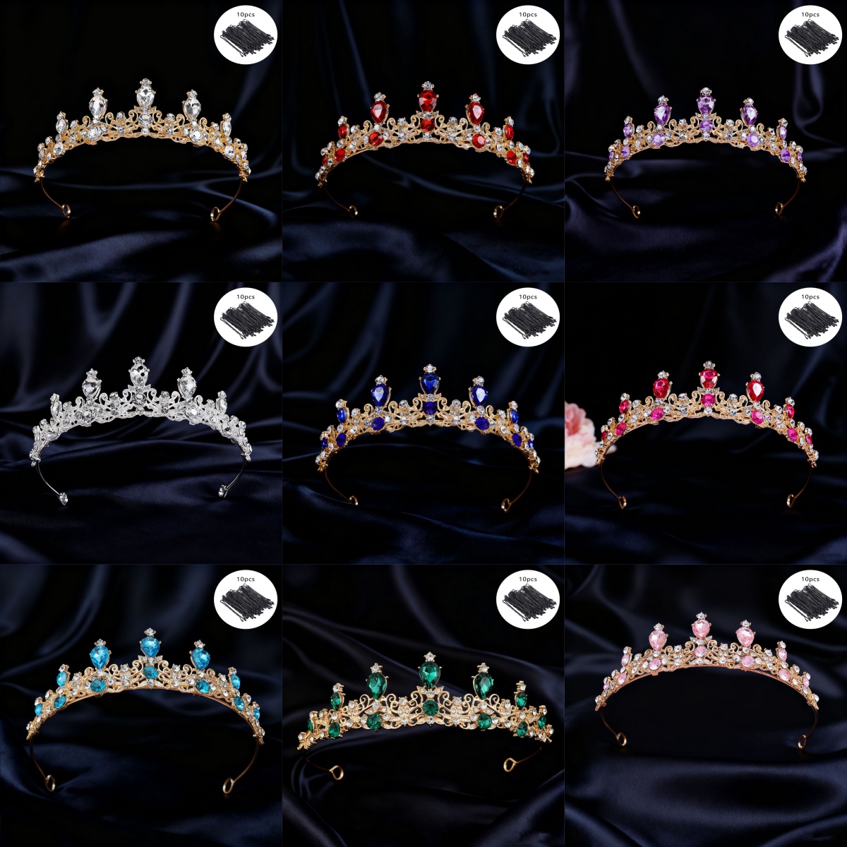 Event & Party Supply - Tiara ślubna w stylu vintage z