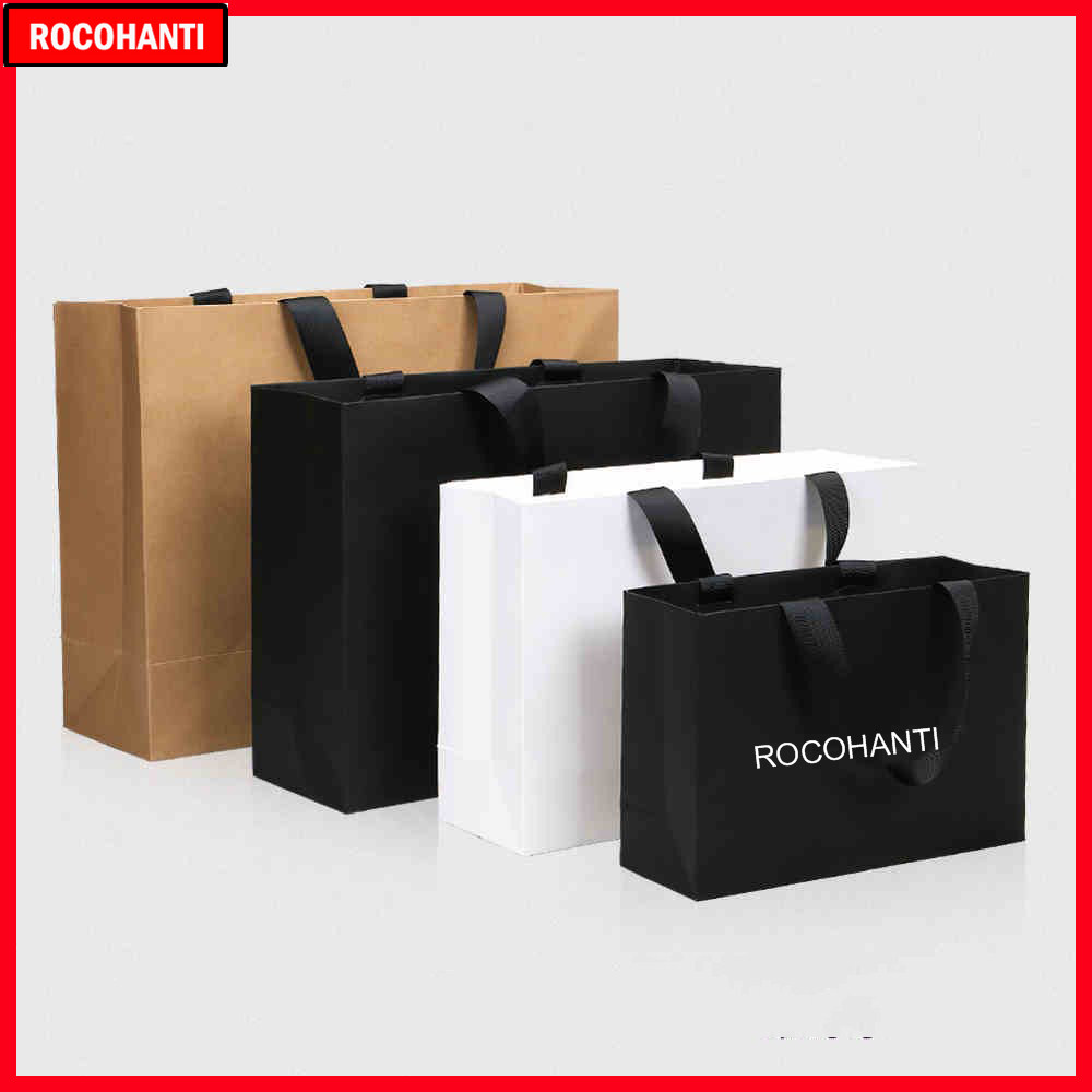 Event Party Shop - 50 szt. Niestandardowe logo Papierowa torba