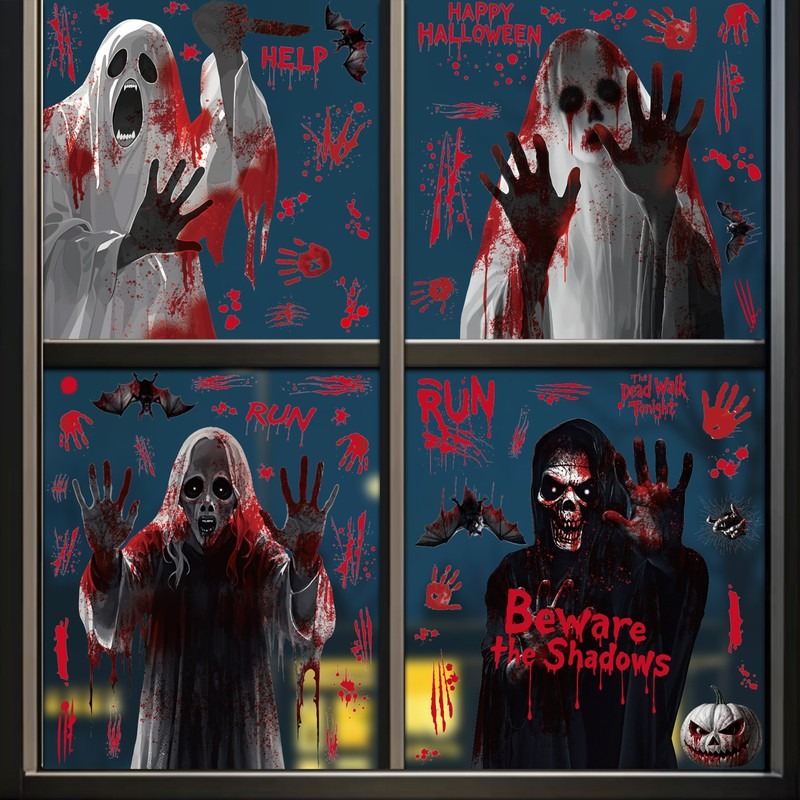 Party Event Supply Store - Naklejki na okno na Halloween Duch