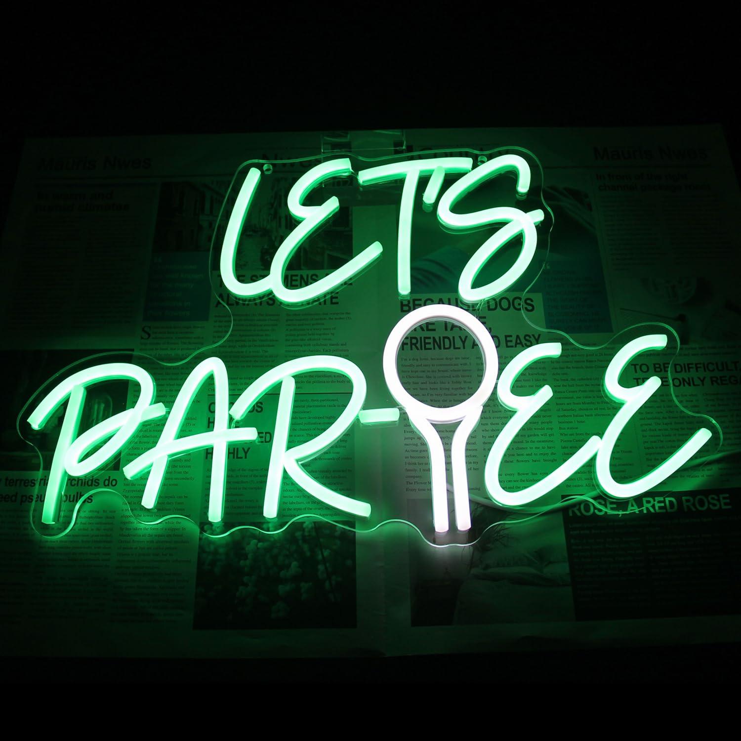 Neonowy Znak Let's Par Tee Pił – Neon Sign Party recenzja i cena