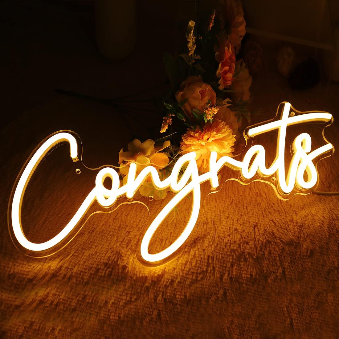 Gratulacje Neonowy Znak USB Śc – Neon Sign Party recenzja i cena