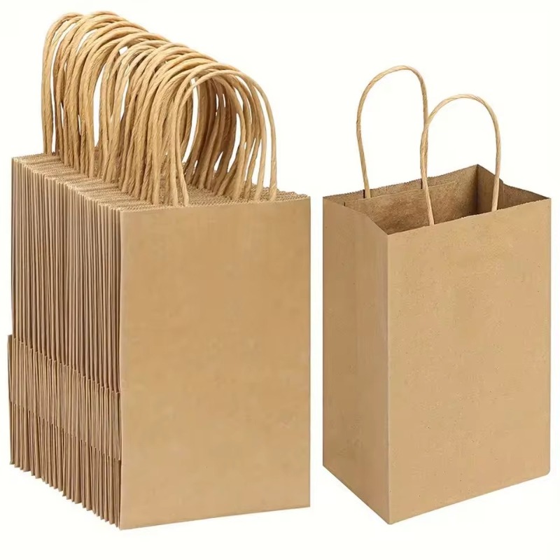 5/10 szt. Brązowe torby papier – Event Party Shop recenzja i cena