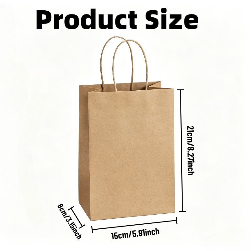 5/10 szt. Brązowe torby papier – Event Party Shop recenzja i cena