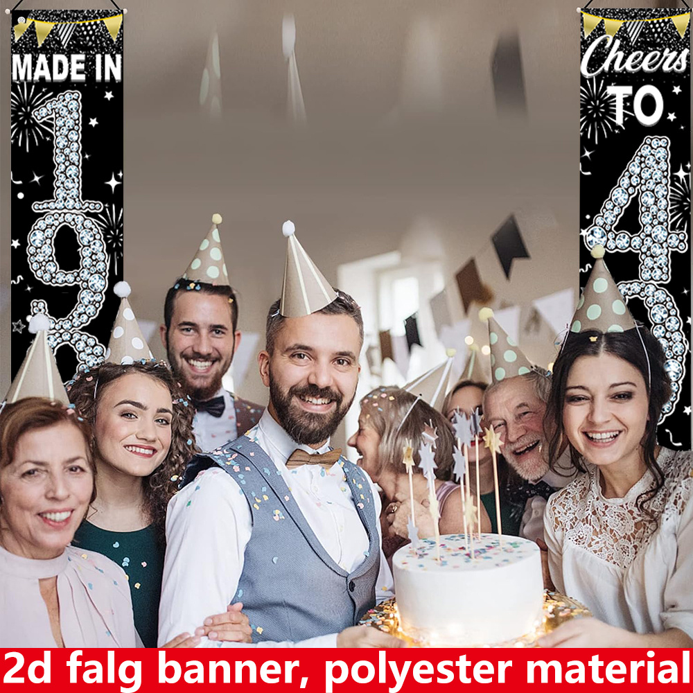 2 szt. płaskich banerów 2D na  – Party Banner Gold recenzja i cena