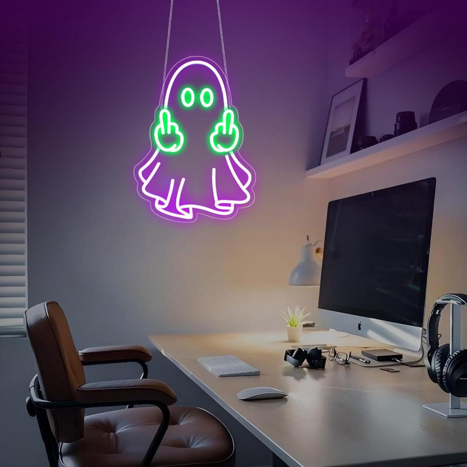 Neonowy znak duch, zasilany pr – Neon Sign Party recenzja i cena