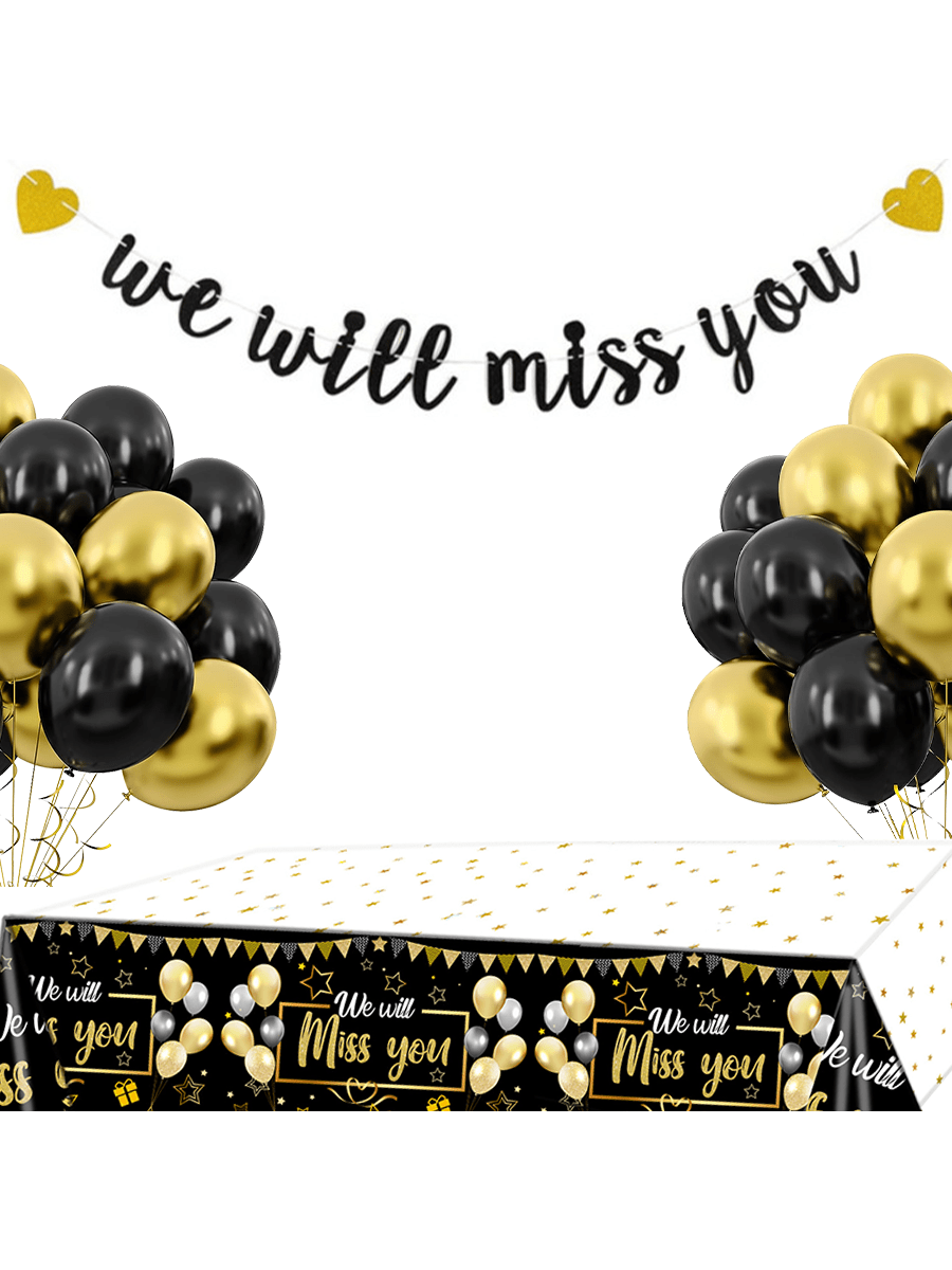Baner „Będziemy za Tobą tęskni – Party Banner Gold recenzja i cena