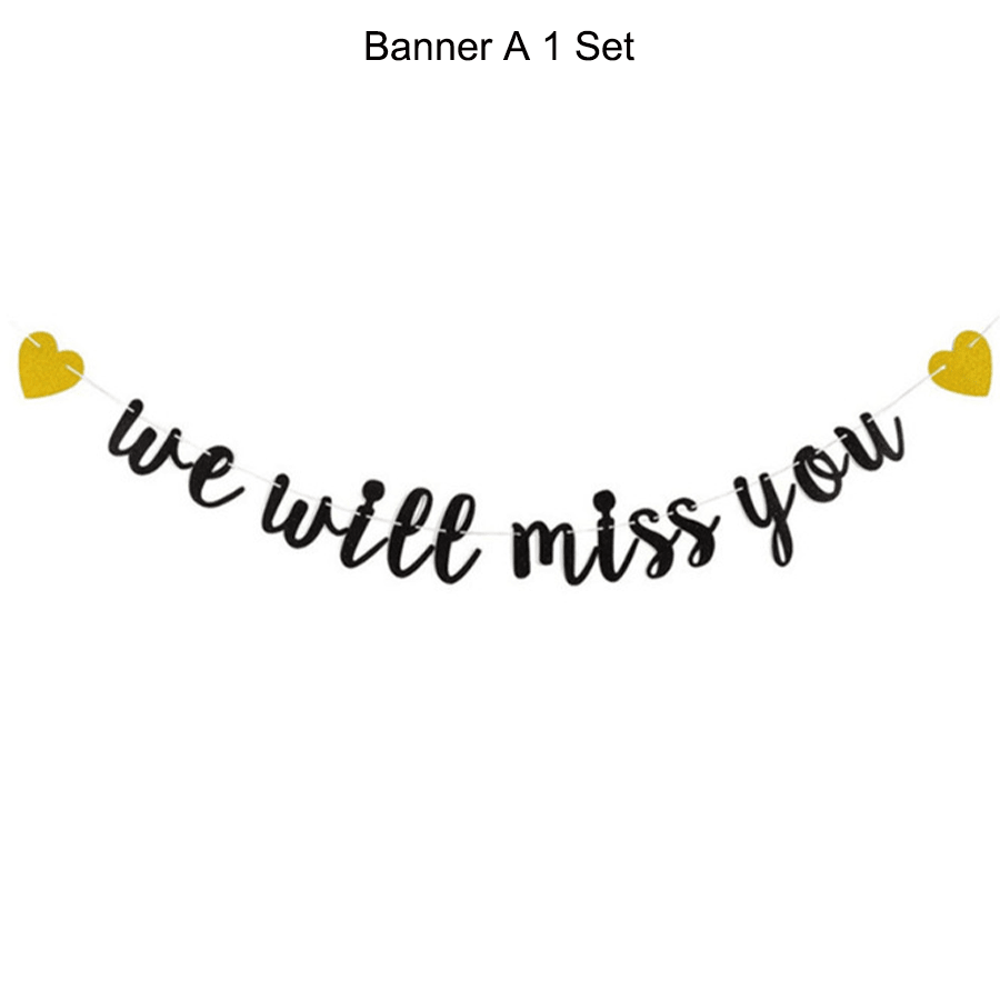 Baner „Będziemy za Tobą tęskni – Party Banner Gold recenzja i cena