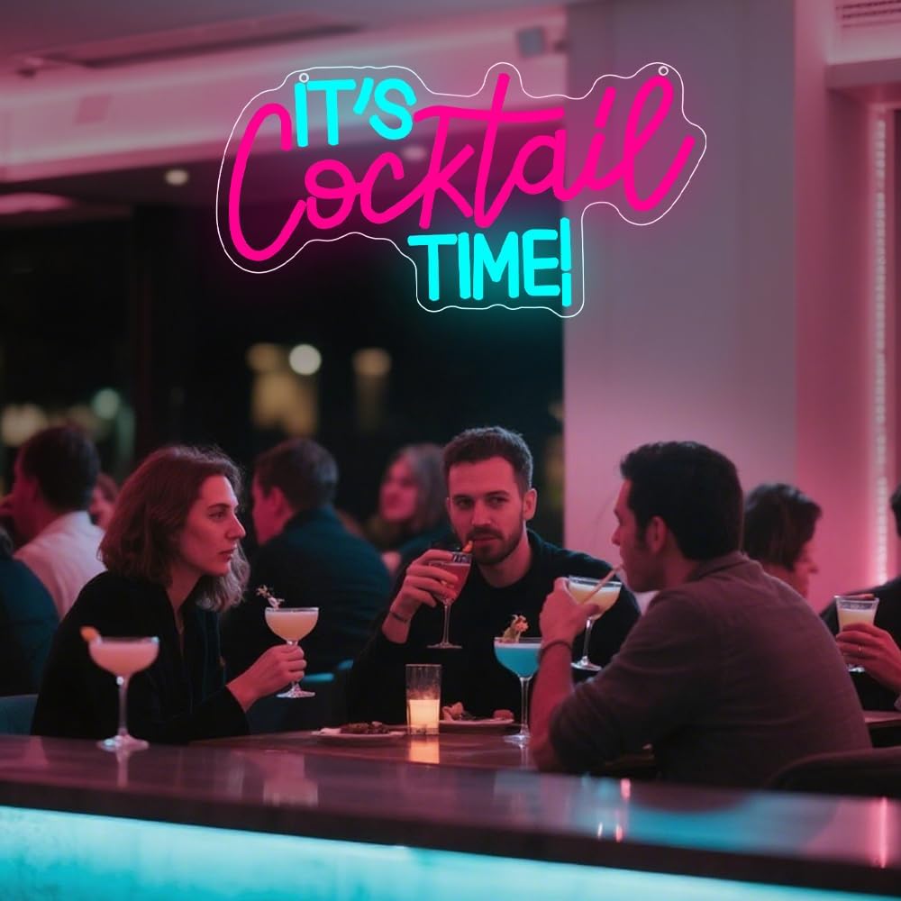 Neonowy Znak Koktajle, Zasilan – Neon Sign Party recenzja i cena