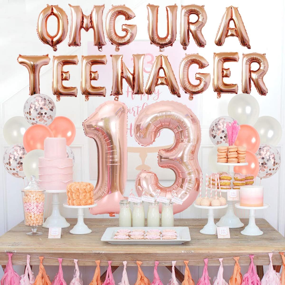 Dekoracje na 13. urodziny dla  – Party Banner Gold recenzja i cena