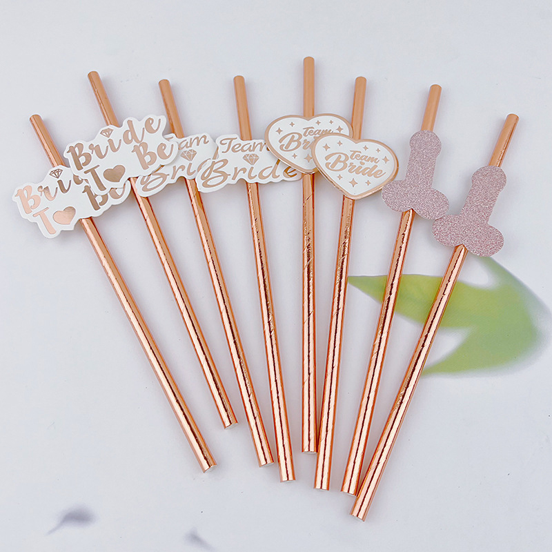 10szt Team Bride Rose Gold Str – Paper Straw Color recenzja i cena