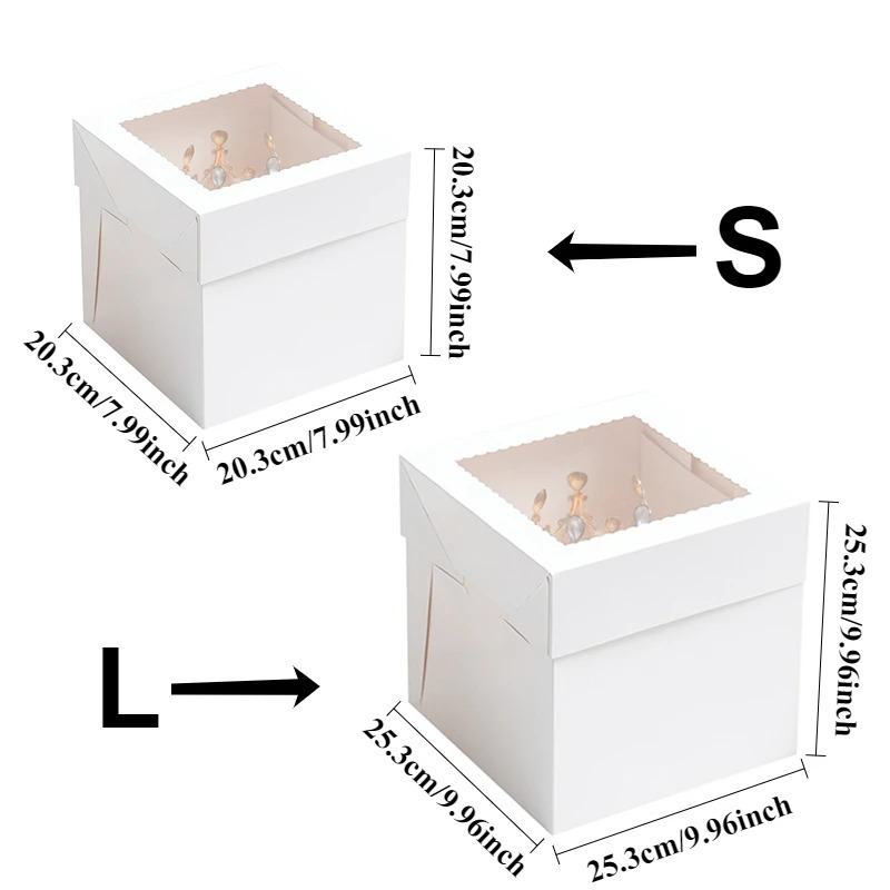 5/10 szt. Białe kwadratowe pud – Event Party Box recenzja i cena