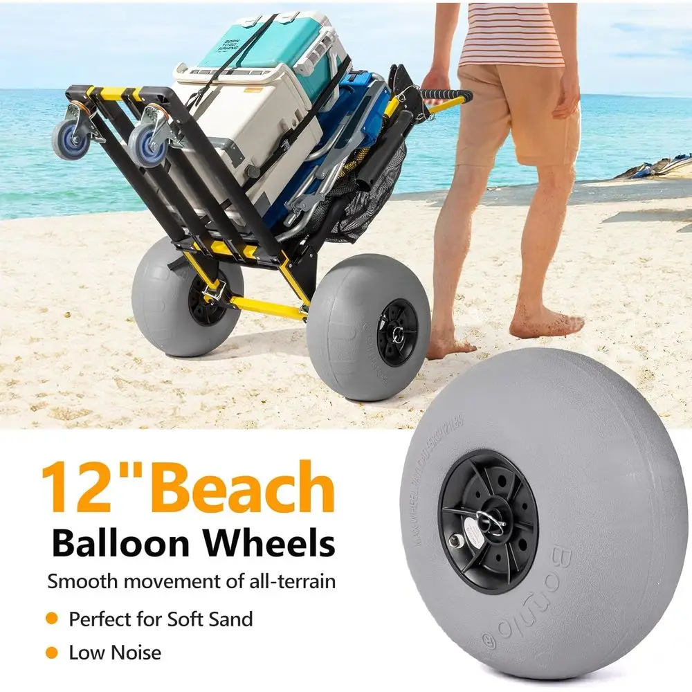 Wielofunkcyjny wózek plażowy z – Balloon Pump Hand recenzja i cena