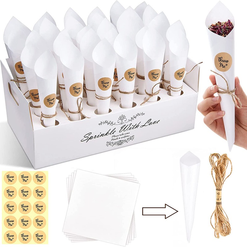 Stojak na konfetti ślubne, pud – Cotton Candy Cone recenzja i cena